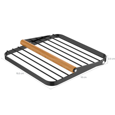 Kit Porta Rolo De Papel Toalha E Suporte Porta Guardanapos De Mesa Cozinha Preto Yoi Kit Porta Rolo De Papel Toalha E Suporte Porta Guardanapos De Mesa Cozinha Preto Yoi
