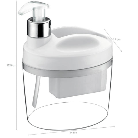 Dispenser De Detergente Suporte Porta Esponja Pia Cozinha Dispenser De Detergente Suporte Porta Esponja Pia Cozinha