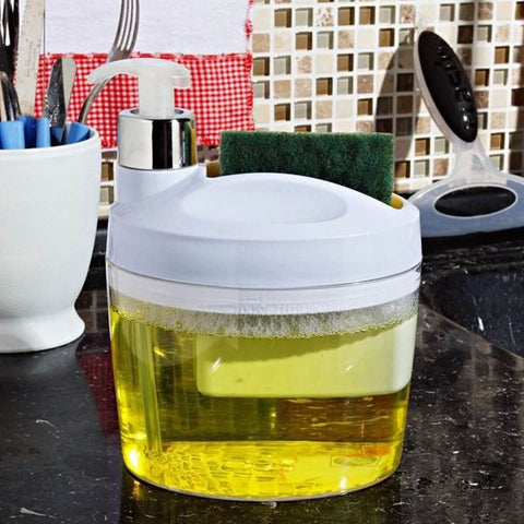 Dispenser De Detergente Suporte Porta Esponja Pia Cozinha Dispenser De Detergente Suporte Porta Esponja Pia Cozinha