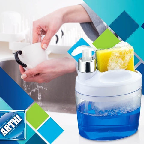 Dispenser De Detergente Suporte Porta Esponja Pia Cozinha Dispenser De Detergente Suporte Porta Esponja Pia Cozinha