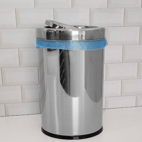 Lixeira Para Cozinha Em Aço Inoxidável 9,1 Litros Lixeira Com Tampa Basculante Martinazzo Lixeira Para Cozinha Em Aço Inoxidável 9,1 Litros Lixeira Com Tampa Basculante Martinazzo