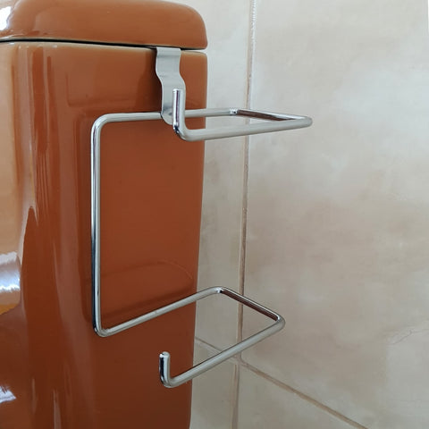 Suporte Porta Papel Higiênico Para Caixa De Descarga Duplo Suporte Porta Papel Higiênico Para Caixa De Descarga Duplo