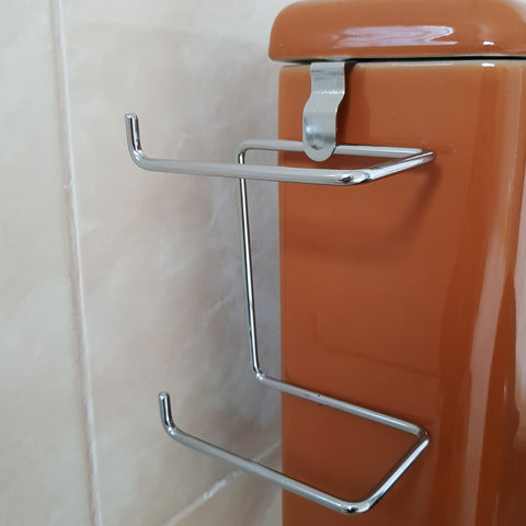 Suporte Porta Papel Higiênico Para Caixa De Descarga Duplo Suporte Porta Papel Higiênico Para Caixa De Descarga Duplo