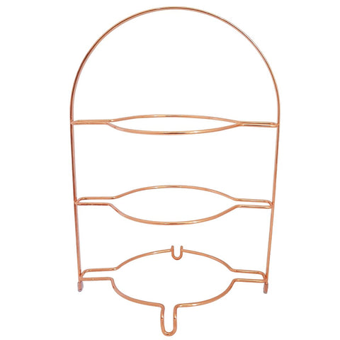 Suporte Porta Pratos Organizador 3 Níveis Rose Gold Bancada Suporte Porta Pratos Organizador 3 Níveis Rose Gold Bancada