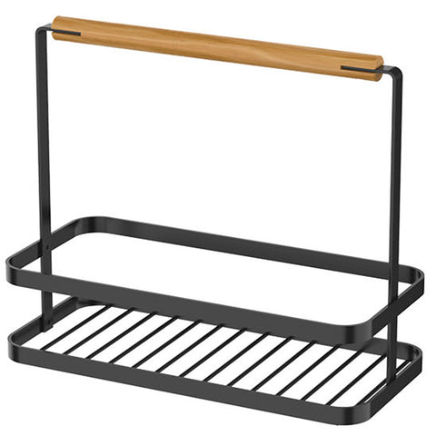 Cesto Organizador De Bancada Aço Madeira Porta Temperos Cozinha Preto Yoi Cesto Organizador De Bancada Aço Madeira Porta Temperos Cozinha Preto Yoi