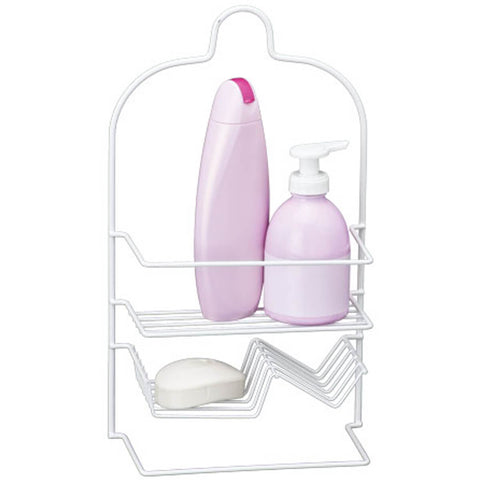 Suporte Porta Shampoo Sabonete De Registro Banheiro Branco
