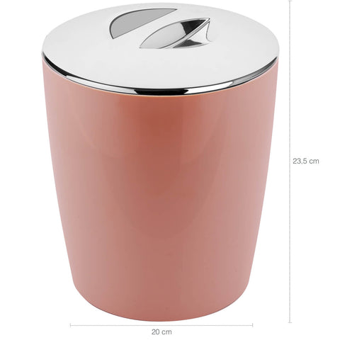 Conjunto Lixeira 5 Litros E Escovinha Sanitária Banheiro Ou Rosa Quartzo Conjunto Lixeira 5 Litros E Escovinha Sanitária Banheiro Ou Rosa Quartzo
