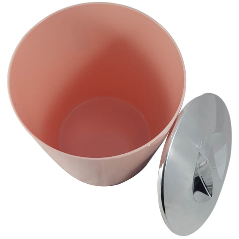 Conjunto Lixeira 5 Litros E Escovinha Sanitária Banheiro Ou Rosa Quartzo Conjunto Lixeira 5 Litros E Escovinha Sanitária Banheiro Ou Rosa Quartzo
