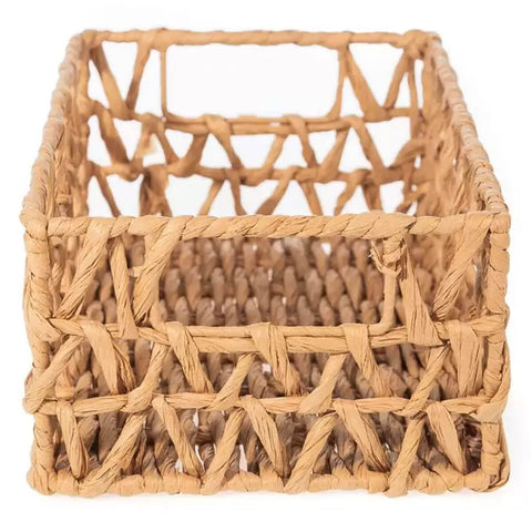 Cesto Organizador Papiro Retangular com Alças Laterais 31x21x13cm Yoi em Fibra Natural Cesto Organizador Papiro Retangular com Alças Laterais 31x21x13cm Yoi em Fibra Natural