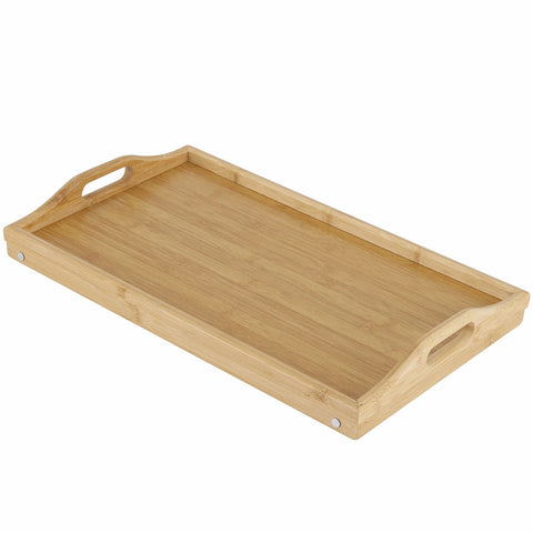 Bandeja Café da Manhã na Cama Retangular de Bambu com Pés Dobráveis Tyft Yoi Marrom Claro Bandeja Café da Manhã na Cama Retangular de Bambu com Pés Dobráveis Tyft Yoi Marrom Claro