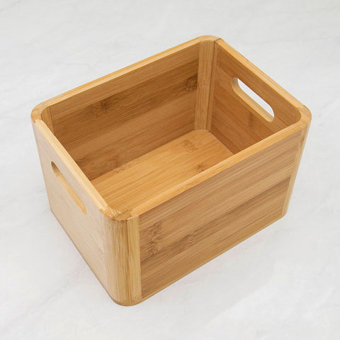 Caixa Porta Sorvete de Bambu com Alças Laterais 19x14x12cmTyft Yoi Marrom Claro Caixa Porta Sorvete de Bambu com Alças Laterais 19x14x12cmTyft Yoi Marrom Claro