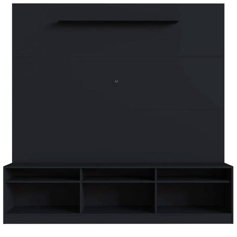 Estante Home Rack com Painel para TV 180cm com 3 Portas e Prateleira ProDecor Preto Estante Home Rack com Painel para TV 180cm com 3 Portas e Prateleira ProDecor Preto