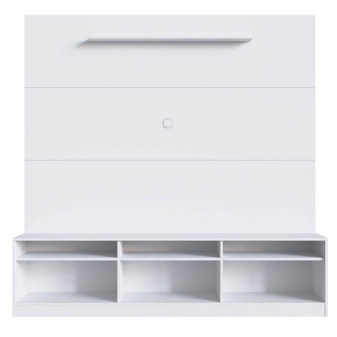 Estante Home Rack com Painel para TV 180cm 3 Portas e Prateleira ProDecor Branco Estante Home Rack com Painel para TV 180cm 3 Portas e Prateleira ProDecor Branco