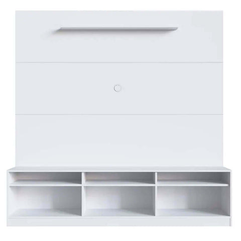 Estante Home Painel para TV de 50” com 3 Portas 3 Nichos e 1 Prateleira ProDecor Branco Estante Home Painel para TV de 50” com 3 Portas 3 Nichos e 1 Prateleira ProDecor Branco