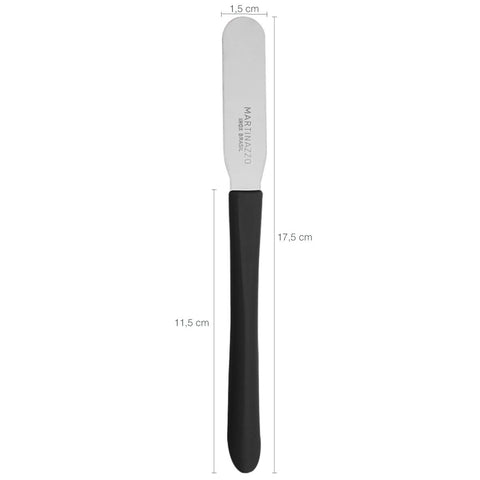 5 Conjuntos de Espátulas de Inox para Manteiga com 3 Peças cada Martinazzo Cabos Pretos 5 Conjuntos de Espátulas de Inox para Manteiga com 3 Peças cada Martinazzo Cabos Pretos