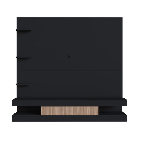 Estante Painel para Tv com Prateleiras e Gavetas Home Prodecor Madeira Preto Estante Painel para Tv com Prateleiras e Gavetas Home Prodecor Madeira Preto