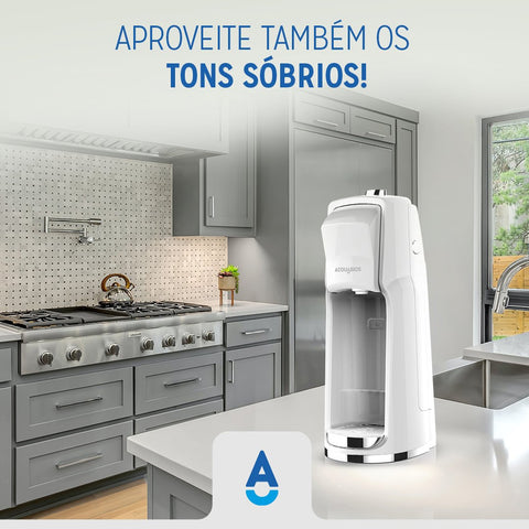 Filtro Purificador de Água Linha Easy Tripla Filtração Acquabios Branco Filtro Purificador de Água Linha Easy Tripla Filtração Acquabios Branco