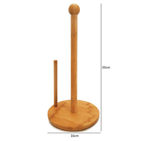 Suporte Porta Rolo de Papel Toalha Bambu Organizador de Bancada Mesa Tyft Yoi Suporte Porta Rolo de Papel Toalha Bambu Organizador de Bancada Mesa Tyft Yoi