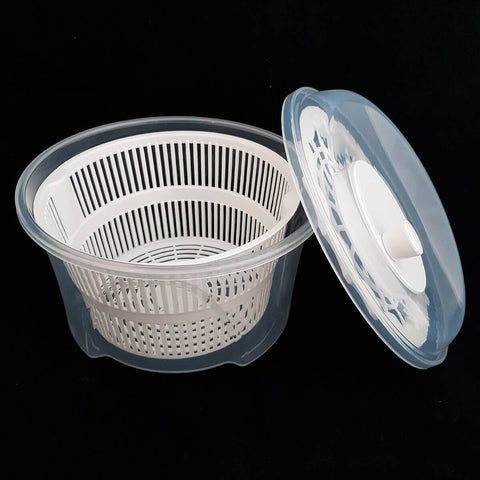 Secador de Salada Centrifuga Manual Seca Verduras e Vegetais Arthi Branco Secador de Salada Centrifuga Manual Seca Verduras e Vegetais Arthi Branco