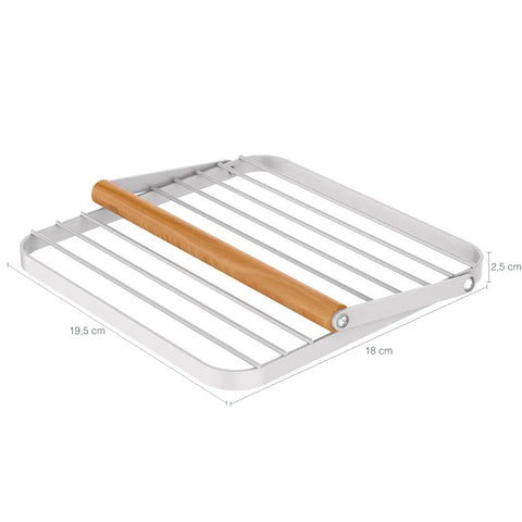 Kit 3 Porta Guardanapos Branco Aço e Madeira Suporte Guardanapos de Mesa Bar Metalla da Yoi Kit 3 Porta Guardanapos Branco Aço e Madeira Suporte Guardanapos de Mesa Bar Metalla da Yoi