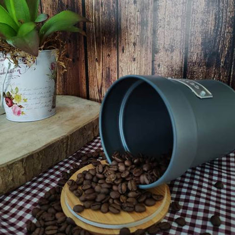 Pote Hermético para Café Lata Porta Condimentos Yoi Coffee Organizador de Cozinha Pote Hermético para Café Lata Porta Condimentos Yoi Coffee Organizador de Cozinha
