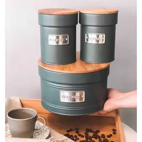 Pote Hermético para Café Lata Porta Condimentos Yoi Coffee Organizador de Cozinha Pote Hermético para Café Lata Porta Condimentos Yoi Coffee Organizador de Cozinha