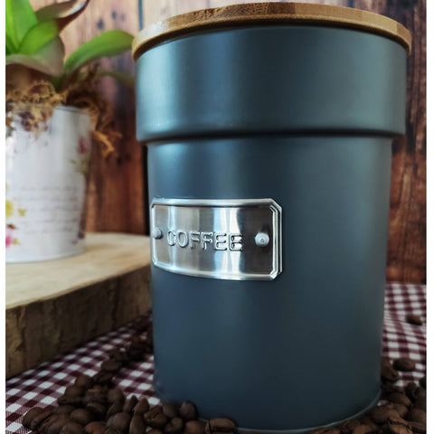 Pote Hermético para Café Lata Porta Condimentos Yoi Coffee Organizador de Cozinha Pote Hermético para Café Lata Porta Condimentos Yoi Coffee Organizador de Cozinha