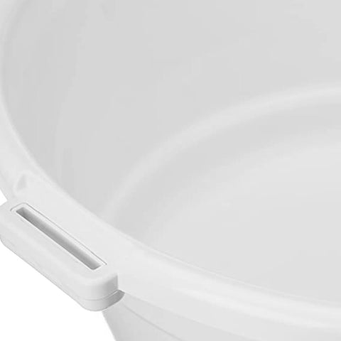 Bacia de Plástico Branca 25l Astra para Banheiro Lavanderia Limpeza e Organização