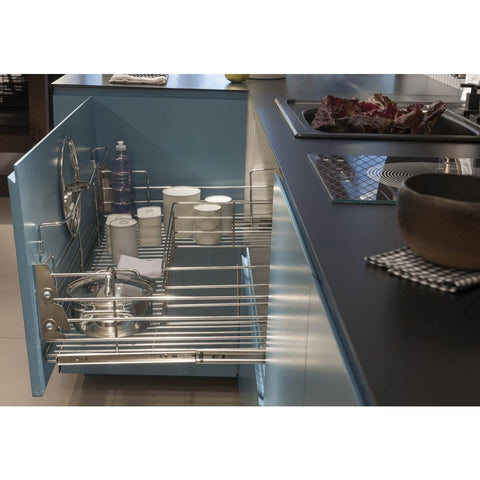 Gaveta 770mm Pia com Sifão Aramada Deslizante Telescópica com Corrediça Trilho Cozinha Gaveta 770mm Pia com Sifão Aramada Deslizante Telescópica com Corrediça Trilho Cozinha