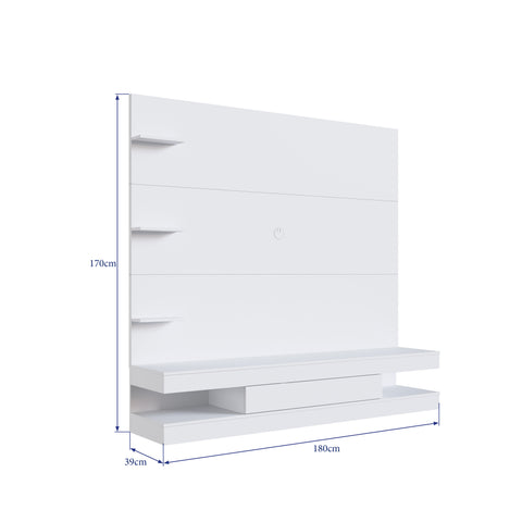 Estante Painel Home 1 Gaveta e 3 Prateleiras para Sala ou Quarto Prodecor PL170 Branca Estante Painel Home 1 Gaveta e 3 Prateleiras para Sala ou Quarto Prodecor PL170 Branca