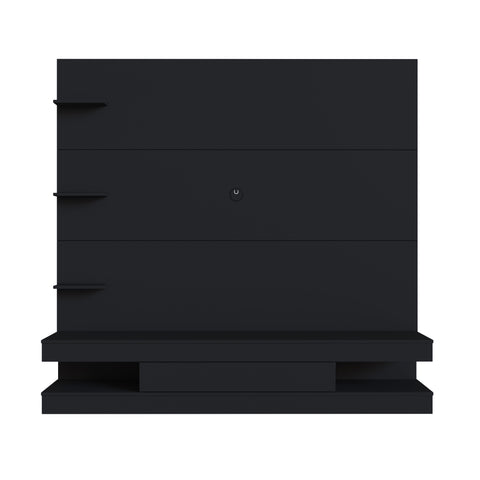 Estante Home com Painel para Sala ou Quarto PL160 com 3 Prateleiras Prodecor Preto Estante Home com Painel para Sala ou Quarto PL160 com 3 Prateleiras Prodecor Preto