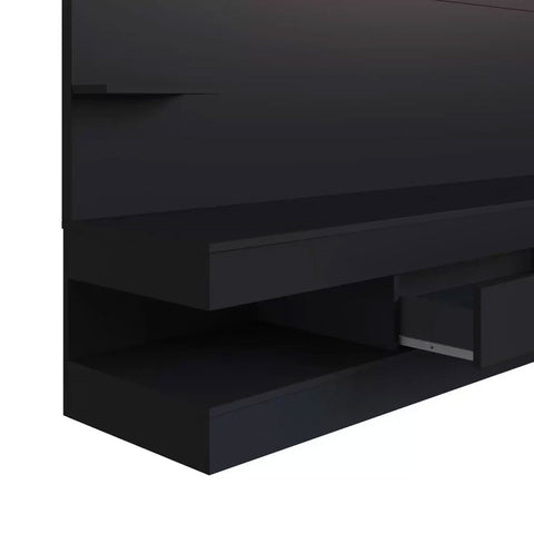 Estante Home com Painel para Sala ou Quarto PL160 com 3 Prateleiras Prodecor Preto Estante Home com Painel para Sala ou Quarto PL160 com 3 Prateleiras Prodecor Preto