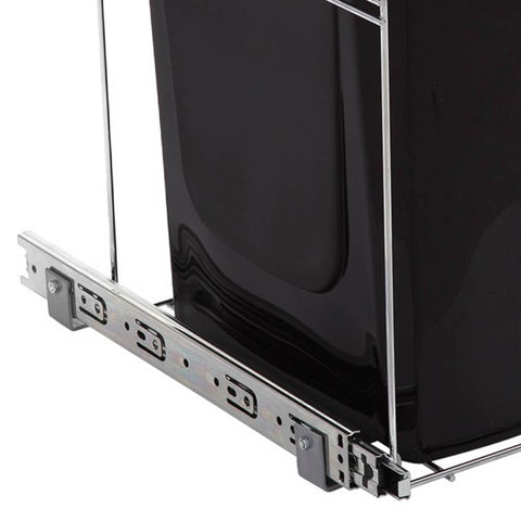 Lixeira Aramada em Aço Inox Preta com Corrediça Deslizante 15 Litros para Armário Masutti Lixeira Aramada em Aço Inox Preta com Corrediça Deslizante 15 Litros para Armário Masutti