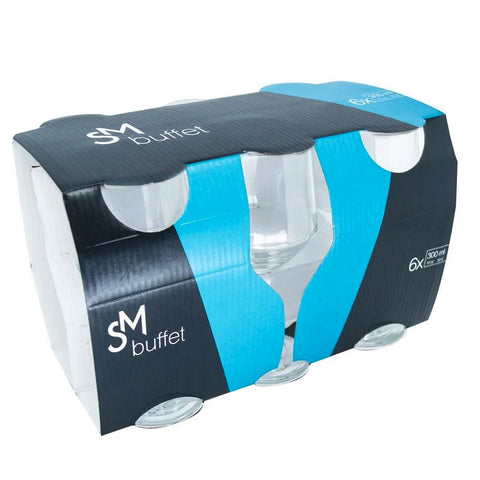 Jogo 6 Taças de Água 300ml SM Buffet Nadir Figueiredo em Vidro Transparente Jogo 6 Taças de Água 300ml SM Buffet Nadir Figueiredo em Vidro Transparente
