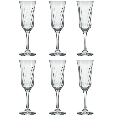 Jogo 6 Taças para Champanhe 195ml Lírio Nadir Figueiredo em Vidro Transparente Jogo 6 Taças para Champanhe 195ml Lírio Nadir Figueiredo em Vidro Transparente