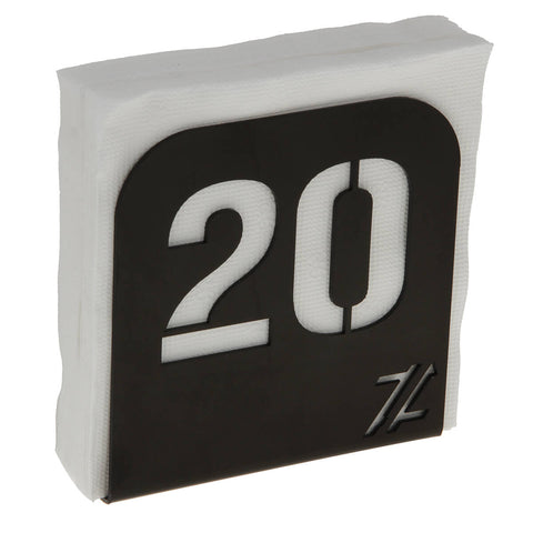 Porta Guardanapo Restaurante Numerado 1 ao 20 Preto Acrílico de Mesa Porta Guardanapo Restaurante Numerado 1 ao 20 Preto Acrílico de Mesa