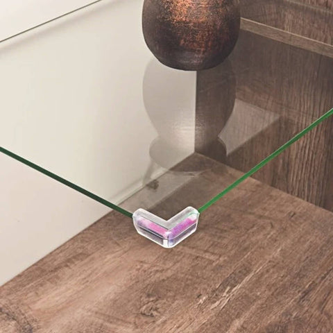 4 Protetor de Quina Prateleira Mesa de Vidro Móveis Canto para Bebe Ordene Plástico 4 Protetor de Quina Prateleira Mesa de Vidro Móveis Canto para Bebe Ordene Plástico