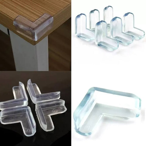4 Protetor de Quina Prateleira Mesa de Vidro Móveis Canto para Bebe Ordene Plástico 4 Protetor de Quina Prateleira Mesa de Vidro Móveis Canto para Bebe Ordene Plástico