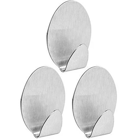 Gancho Adesivo Ordene Inox Pequeno Aplik Autocolante de Parede 500g Oval Multiuso Gancho Adesivo Ordene Inox Pequeno Aplik Autocolante de Parede 500g Oval Multiuso
