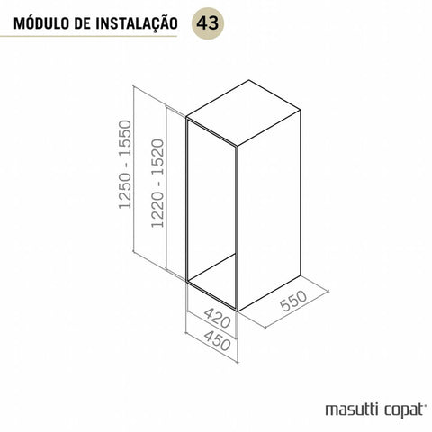 Coluna Deslizante Masutti 4 Bandejas para Embutir Cozinha Organize Branco 152cm Aço Carbono Coluna Deslizante Masutti 4 Bandejas para Embutir Cozinha Organize Branco 152cm Aço Carbono