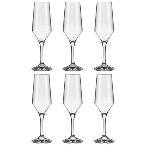 Jogo 6 Taças Champanhe Espumante 186ml SM Buffet Nadir Figueiredo Vidro Transparente Jogo 6 Taças Champanhe Espumante 186ml SM Buffet Nadir Figueiredo Vidro Transparente