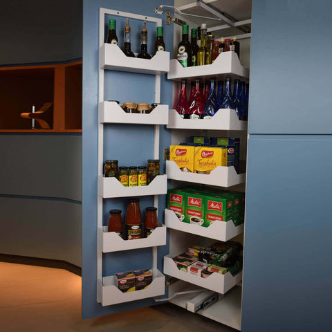 Coluna Alta Deslizante 10 Bandejas 50,5x35x144cm Branca Embutir Masutti Copat Coluna Alta Deslizante 10 Bandejas 50,5x35x144cm Branca Embutir Masutti Copat