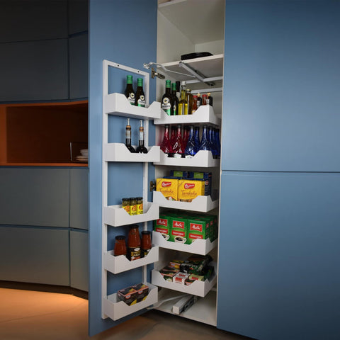 Coluna Alta Deslizante 10 Bandejas 50,5x35x144cm Branca Embutir Masutti Copat Coluna Alta Deslizante 10 Bandejas 50,5x35x144cm Branca Embutir Masutti Copat