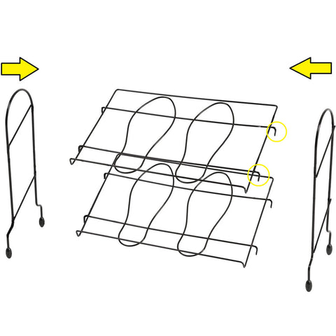 Sapateira Hall de Entrada 4 Pares Organizadora de Calçados Desmontável Aço Preto Utimil Sapateira Hall de Entrada 4 Pares Organizadora de Calçados Desmontável Aço Preto Utimil