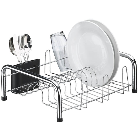 Escorredor de Louças Cromado com Porta Talheres Secador de Pratos Pia Cozinha Utimil Escorredor de Louças Cromado com Porta Talheres Secador de Pratos Pia Cozinha Utimil