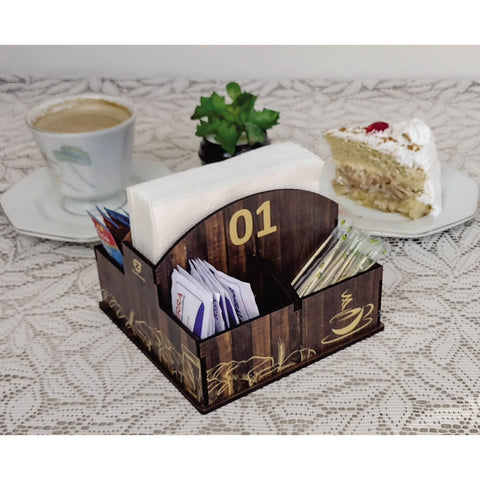 Conjunto 25 Porta Guardanapos e Sachês MDF Café para Padaria Restaurante 1 ao 25 Numerados Conjunto 25 Porta Guardanapos e Sachês MDF Café para Padaria Restaurante 1 ao 25 Numerados