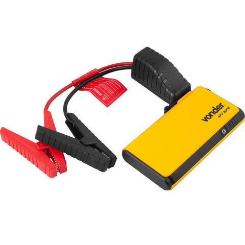 Auxiliar de Partida Portátil APV 8000 mAh Vonder Carro Moto Trilheiro Auxiliar de Partida Portátil APV 8000 mAh Vonder Carro Moto Trilheiro