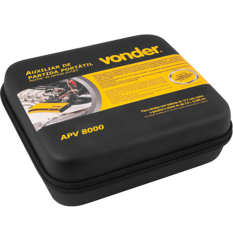 Auxiliar de Partida Portátil APV 8000 mAh Vonder Carro Moto Trilheiro Auxiliar de Partida Portátil APV 8000 mAh Vonder Carro Moto Trilheiro