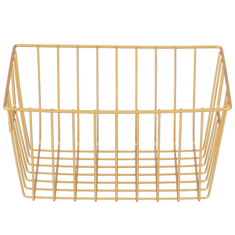 Kit 5 Cestos Aramados Multiuso Organizadores Retangulares Dourados Arthi Lavanderia Banheiro Kit 5 Cestos Aramados Multiuso Organizadores Retangulares Dourados Arthi Lavanderia Banheiro