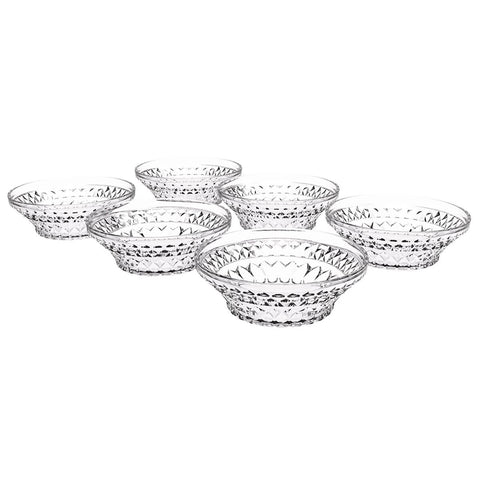 Jogo 6 Potes de Sobremesa Doces 330ml Glassy Crippa Plástico Transparente Tigelas Potes Jogo 6 Potes de Sobremesa Doces 330ml Glassy Crippa Plástico Transparente Tigelas Potes